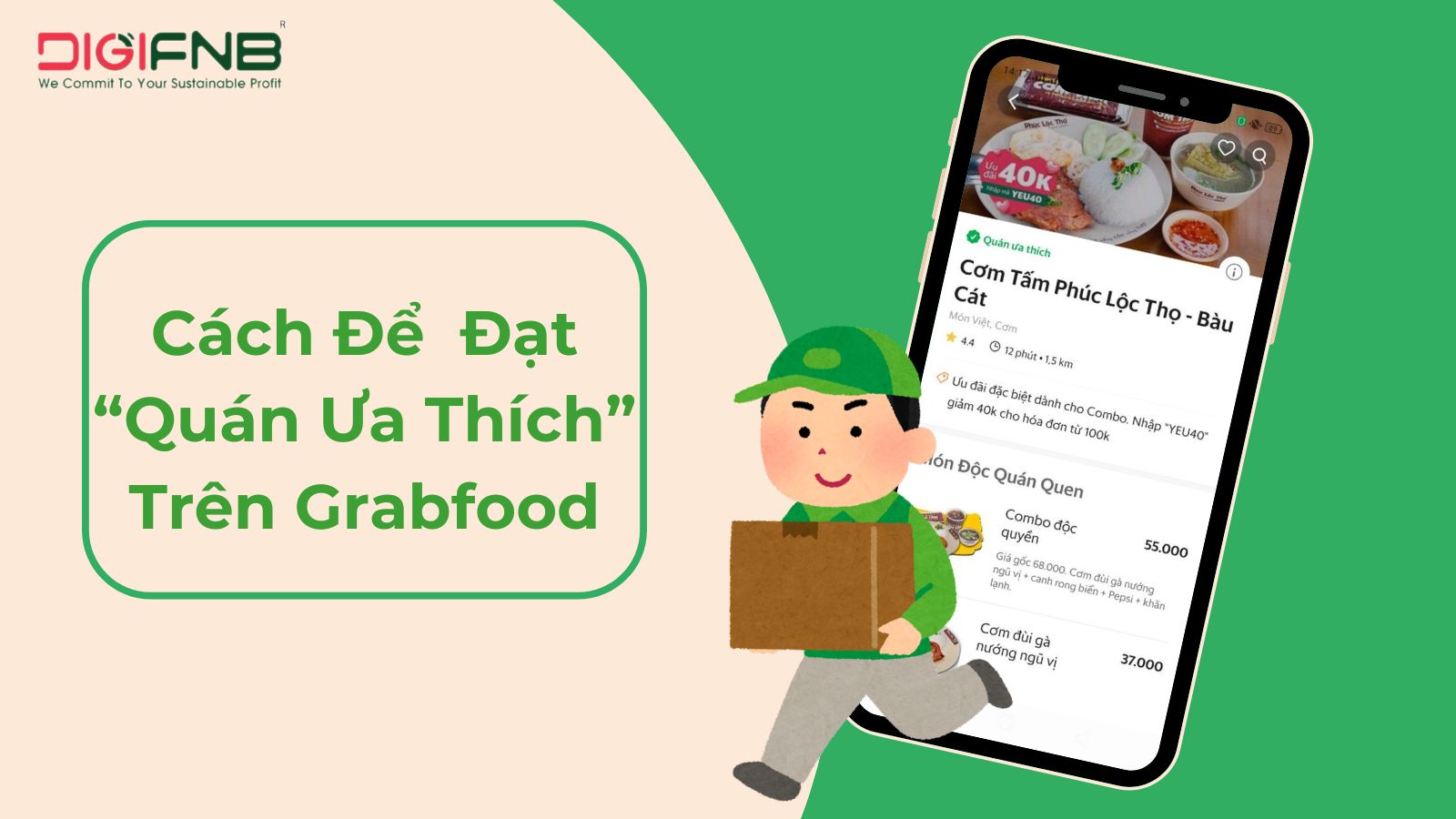 quán ưa thích trên GrabFood