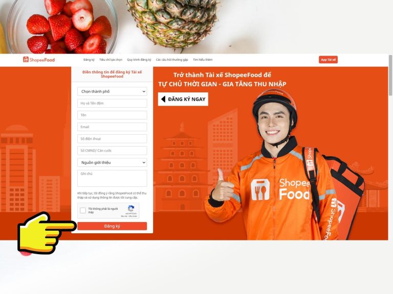 Cách Đăng Ký Chạy ShopeeFood Và Kinh Nghiệm Hữu Ích