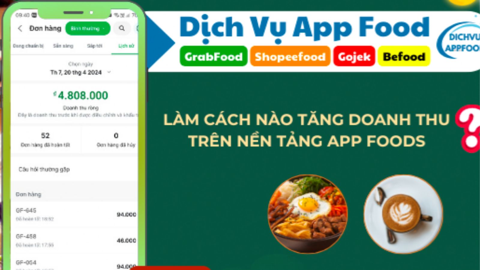 Bùng nổ doanh thu cùng appfoods